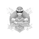 Ninja tattoo design idea