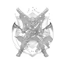 Ninja tattoo design idea