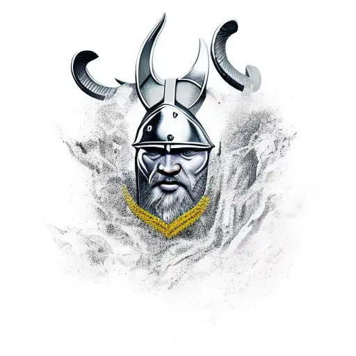 amazing detailed viking chess piece tattoo design idea
