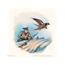 A Hunter Hunting A Pheasant In The Rain tattoo design idea