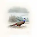 A Hunter Hunting A Pheasant In The Rain tattoo design idea