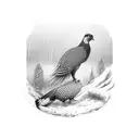A Hunter Hunting A Pheasant In The Rain tattoo design idea