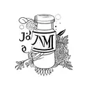 the name "jam" but hidden tattoo design idea