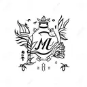 the name "jam" but hidden tattoo design idea