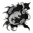 A Celtic-inspired design incorporating lionand scorpions, symbolizing strength and protection scorpions tattoo design idea