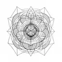 Metatrons cube tattoo design idea