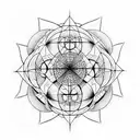 Metatrons cube tattoo design idea