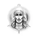 jesus carrying his cross tattoo design idea