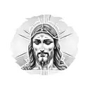 jesus carrying his cross tattoo design idea