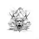mount cook tattoo design idea