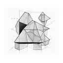 rectangle soviet brutalist architecture tattoo design idea