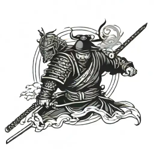 samurai ronin tattoo design idea