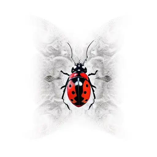 ladybug 222 tattoo design idea