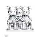 See no evil speak no evil hear no evil with kaws dolls tattoo design idea