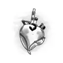 Crying Heart tattoo design idea