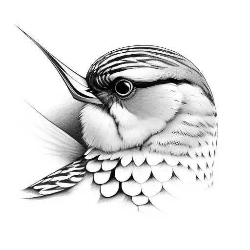 meadowlark tattoo design idea