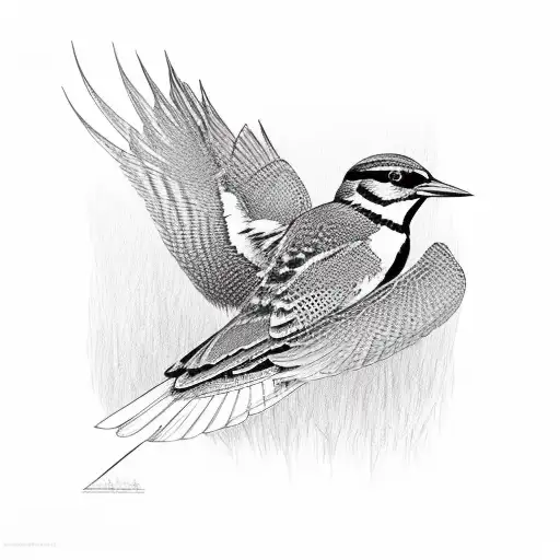 meadowlark tattoo design idea
