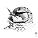 meadowlark tattoo design idea