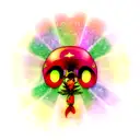 the vision,third eye,weed,magic mushroom's virtual  tattoo design idea