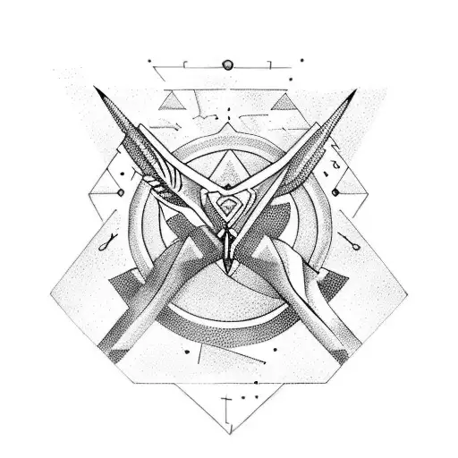 Sagittarius  tattoo design idea