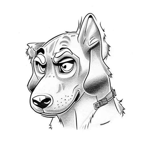 Scooby-Doo mystery scene tattoo design idea