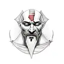 kratos tattoo design idea