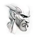 kratos tattoo design idea