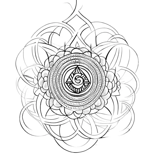 The heart chakra, also known as Anahata, is the fourth chakra and is associated with the element of air. tattoo design idea