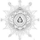 The heart chakra, also known as Anahata, is the fourth chakra and is associated with the element of air. tattoo design idea