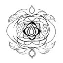 The heart chakra, also known as Anahata, is the fourth chakra and is associated with the element of air. tattoo design idea