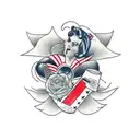 cinema tattoo design idea