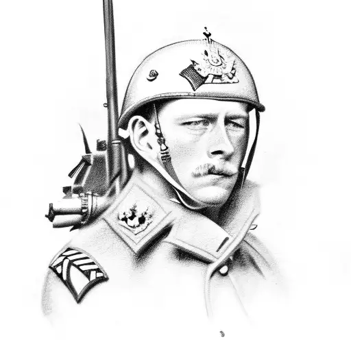world war 2 British  tattoo design idea