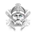 world war 2 British  tattoo design idea