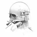 world war 2 British  tattoo design idea