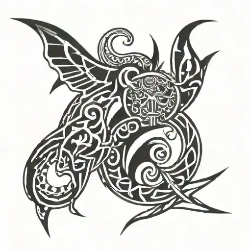 Cyber-sigilism design of Jojo Bizzarre Advetures tattoo design idea