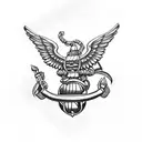 USMC with CH-53E inspiration tattoo design idea