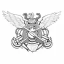 USMC with CH-53E inspiration tattoo design idea