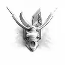 USMC with hammerhead  tattoo design idea