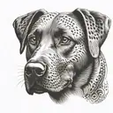 labrador retriever tattoo design idea