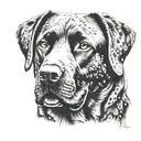 labrador retriever tattoo design idea