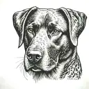 labrador retriever tattoo design idea