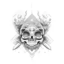 mind over matter tattoo design idea