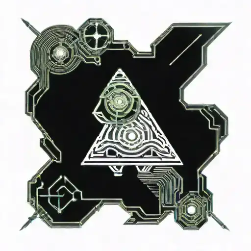 ufo abuctiong someone tattoo design idea