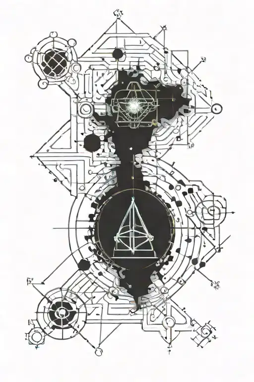chemistry equations tattoo design idea