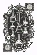 chemistry equations tattoo design idea