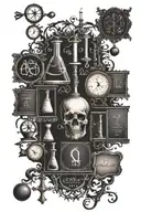 chemistry equations tattoo design idea