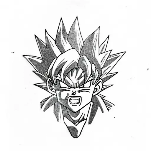 Goku  tattoo design idea