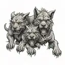 cerberus tattoo design idea