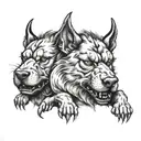 cerberus tattoo design idea