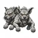 cerberus tattoo design idea
